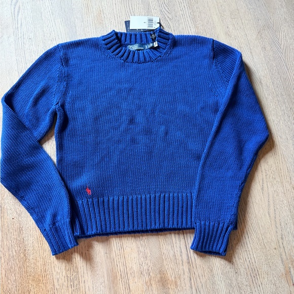Polo Ralph Lauren Sweaters - Polo Ralph Lauren Royal Blue Crew Neck Sweater small NWT $118